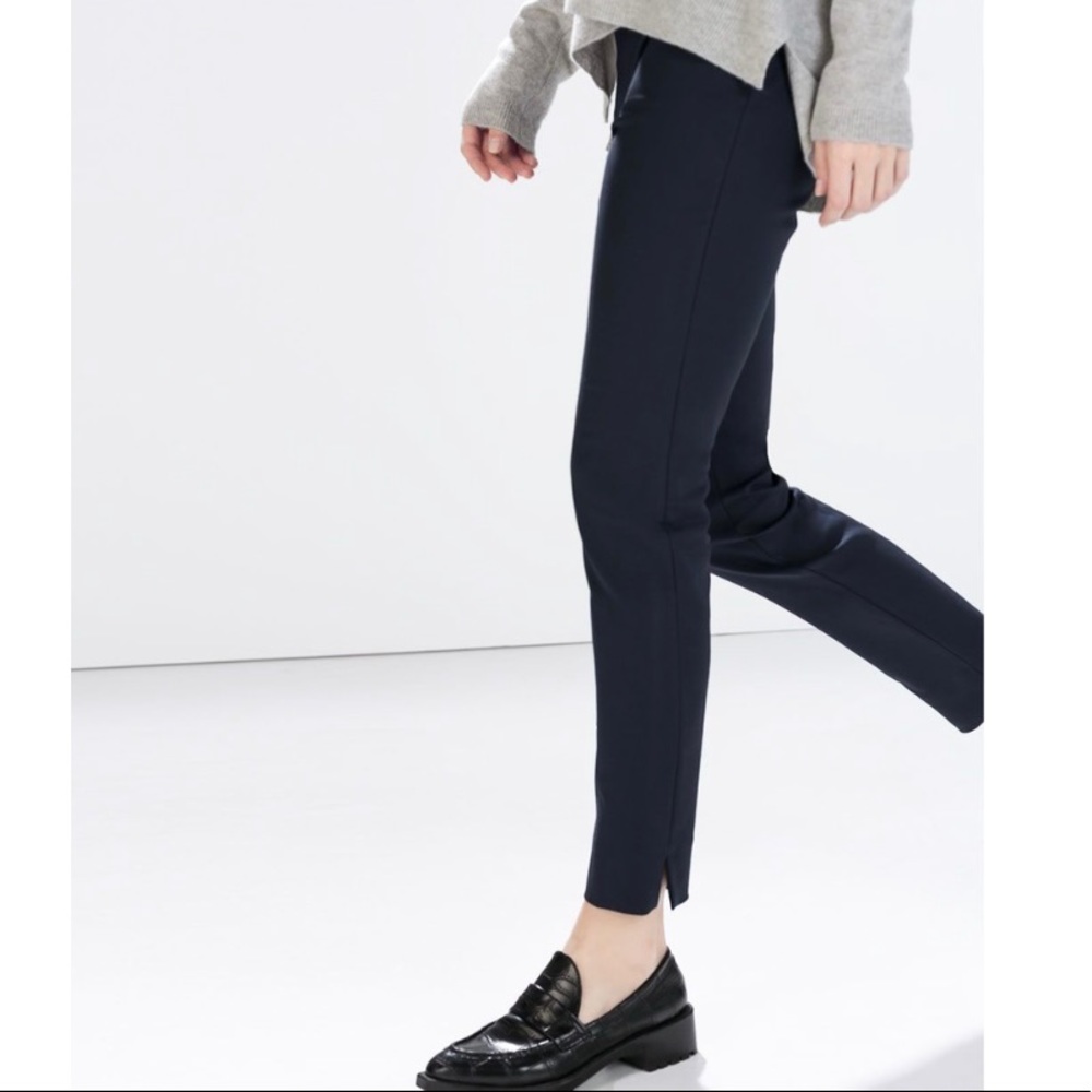 Zara Woman Trousers with Side Zip